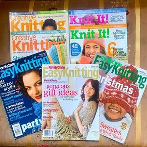 Knitting Magazines! Lot of 7!